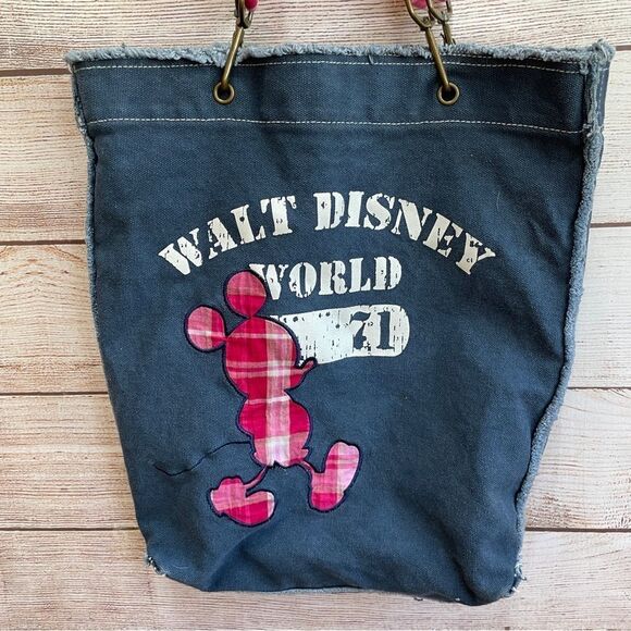 WALT DISNEY WORLD CANVAS TOTE IN NAVY BLUE - Picture 2 of 6